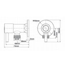 Round Water Stop Valves (One Pair)