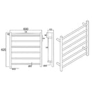 Round Electric Heated Towel Rack 6 Bars (multi color)