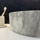 Moon-40 400mm Round Matt Ceramic Basin – Stone Look Finish
