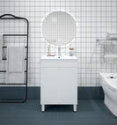 BIANCA 600mm PVC Vanity on Legs or Kickboard