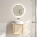 Elva 600mm Wall-Hung Cabinet - Natural Oak