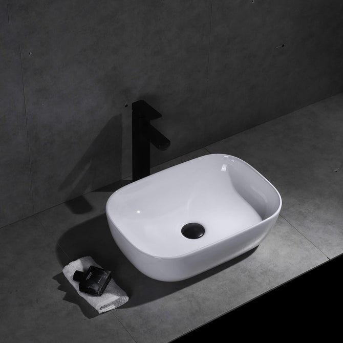 Elaine Gloss white Oval Above Counter basins 460*320*130mm