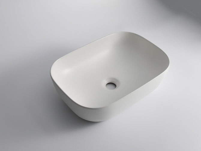 Elaine Oval Matte White Above Counter basins 460*320*130mm