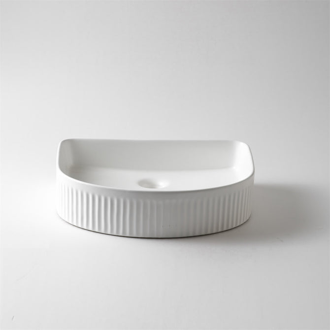 Fluted Arch Shaped Above Counter basin 415*365*100mm