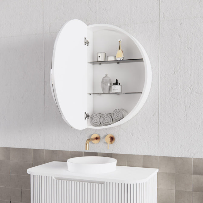 MC8080R-RIVA_LONDON_Matte_White_Round_Shaving_Cabinet