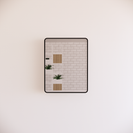 Rectangle / Square Black Framed Mirror Wall Mounted (Multi Size)