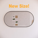 1500mm Bathroom Oval Framed Mirror Wall Mounted Vertical/Horizontal  (Multi Colour )