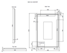 RIVA S4 LED Rectangle Coloured Frame Mirror 1200x800mm (Optional Colours)