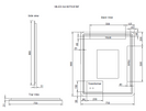 RIVA S4 LED Rectangle Coloured Frame Mirror 900 x 750mm (Optional Colours)