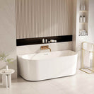Musen Ultra-Thin Back to Wall Bathtub – Gloss White (Multi size)