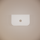 RIVA Bergen Curved Solid Timber 750mm Fluted Groove Wall Hung Vanity