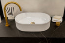 Pill-Shaped Fluted Above Counter Basin