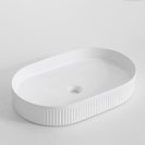 Pill 58 Fluted Above Counter Ceramic Basin (580mm)