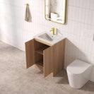 Rita 600mm Freestanding Bathroom Vanity Cabinet in Elegant Oak