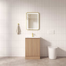 Rita 600mm Freestanding Bathroom Vanity Cabinet in Elegant Oak