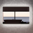 RIVA S4 LED Rectangle Coloured Frame Mirror 900 x 750mm (Optional Colours)