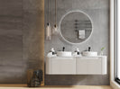 ROME Matte White FLUTED WALL HUNG VANITY