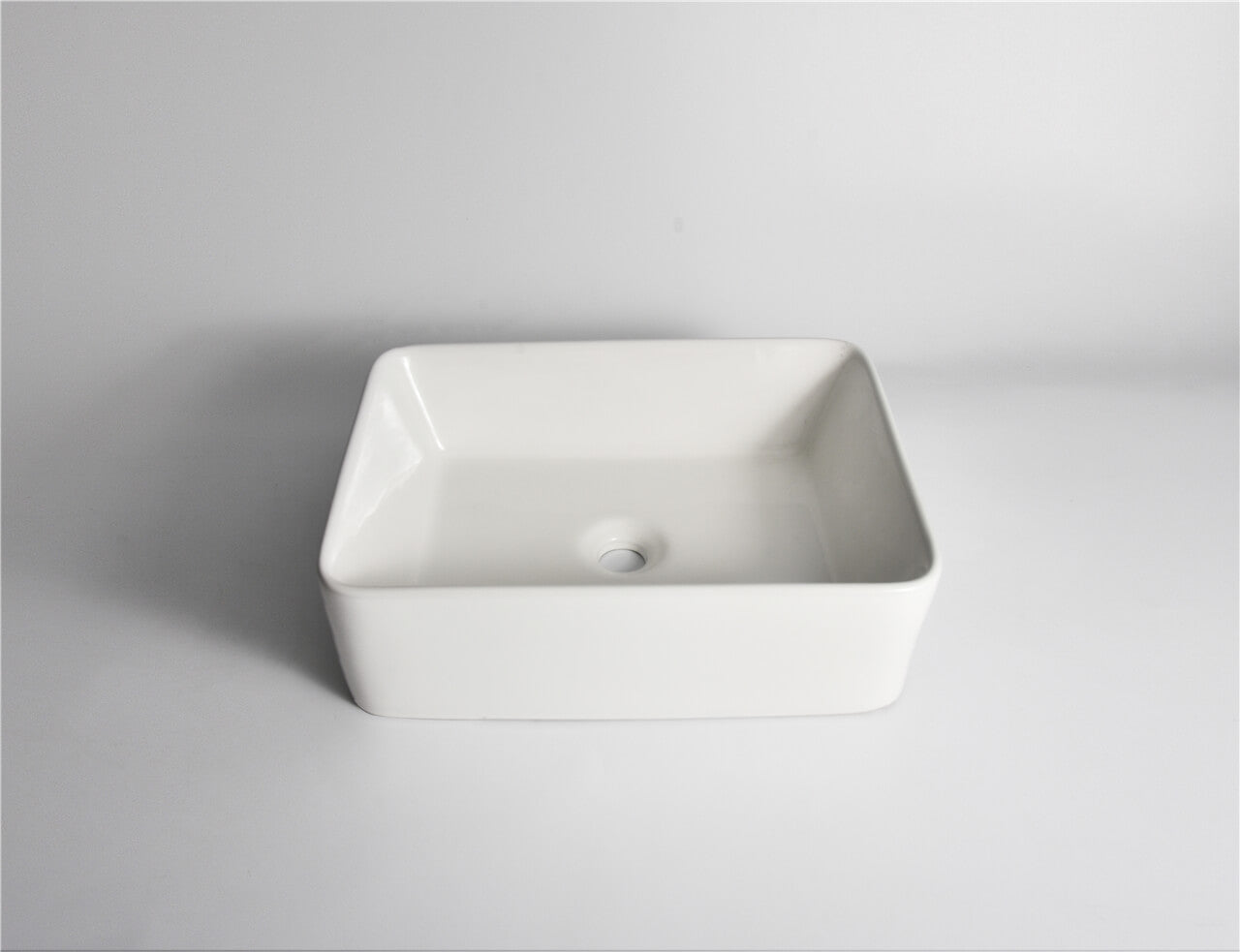 Elaine Gloss white Rectangle Above Counter basins