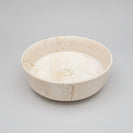 SERRA 40 Above Counter Ceramic Basin – Matte Stone Marble Look