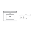 BIANCA 750mm PVC Freestanding Vanity (LHD)