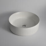 Matte white round basins +$145