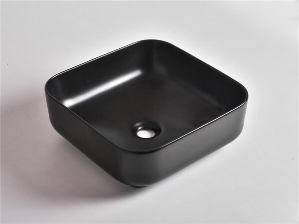 Matte Black Square Above Counter Basins