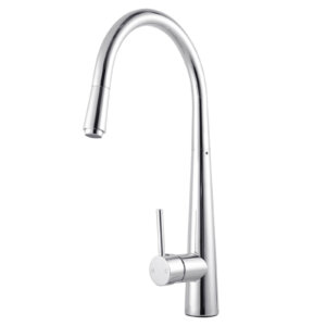 CH1021.KM.Round Chrome Pull Out Kitchen Sink Mixer Tap.My Bathroom Depot