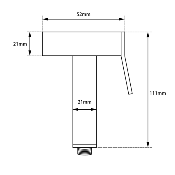 Chrome Brass Toilet Bidet-MBD